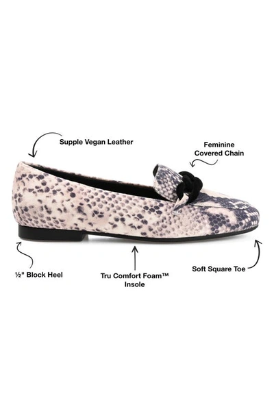 Journee Collection Cordell Rolo Link Loafer In Snake