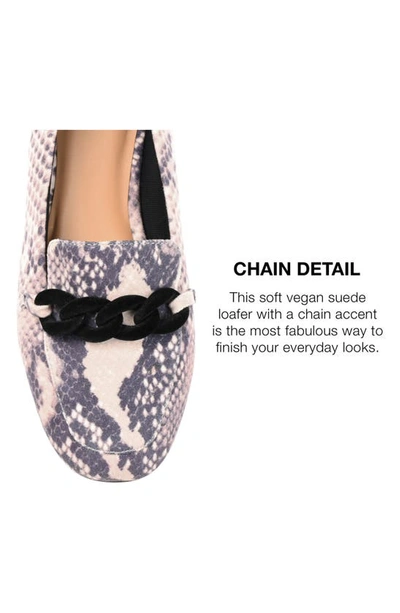 Journee Collection Cordell Rolo Link Loafer In Snake