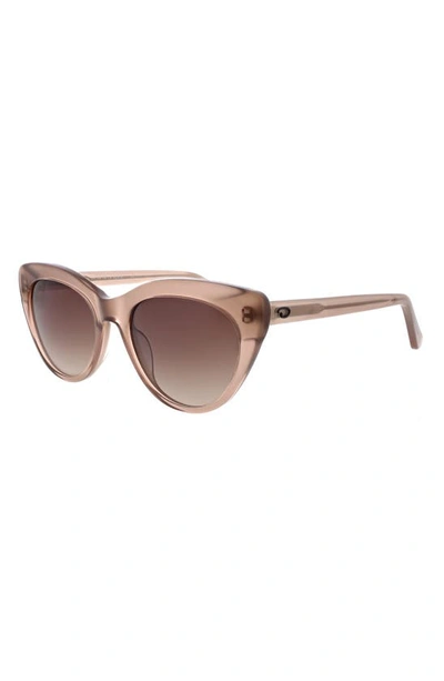 Shop Oscar De La Renta 52mm Square Sunglasses In Milky Tan Neutral
