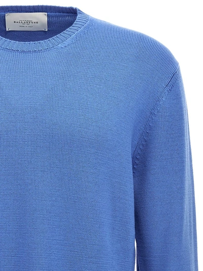 Shop Ballantyne Merino Sweater In Light Blue