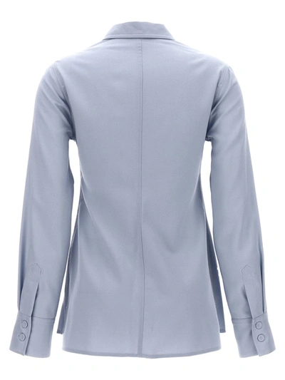 Shop Stella Mccartney Wool Shirt In Light Blue