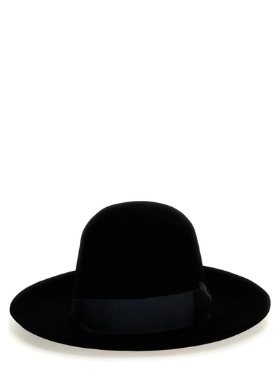 Shop Borsalino 'q.s. Folar Liscio' Hat In Black