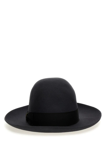 Shop Borsalino 'alessandria' Hat In Black