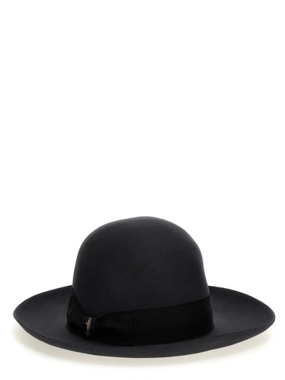 Shop Borsalino 'alessandria' Hat In Black