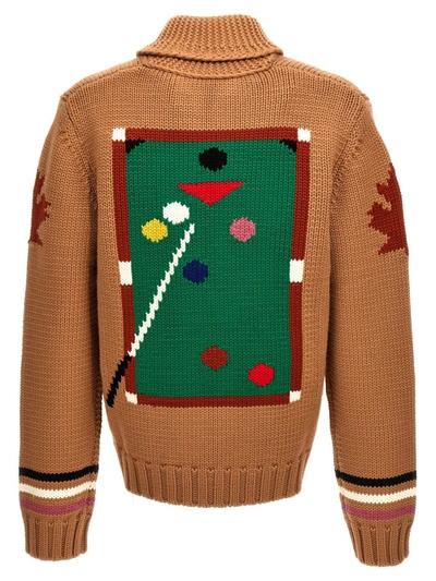 Dsquared2 Jacquard Cardigan Sweaters And Cardigans Multicolor In Multicolor