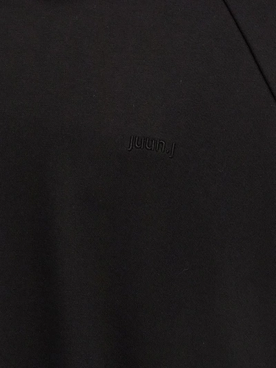 Shop Juunj Juun.j Printed And Embroidered Hoodie In Black