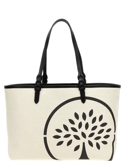 Shop Mulberry 'tree' Shopping Bag In Beige