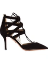 AQUAZZURA AQUAZZURA PUMPS MIT SCHNÜRSENKELN - SCHWARZ,BLGD08CLS0100011153136