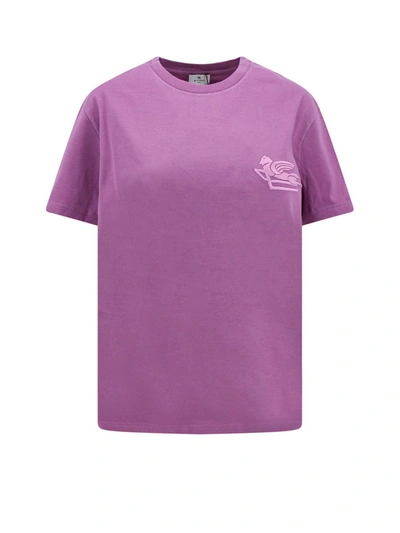 Shop Etro T-shirt In Pink