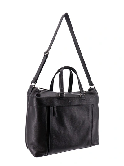 Shop Orciani Shoulder Bag In Black