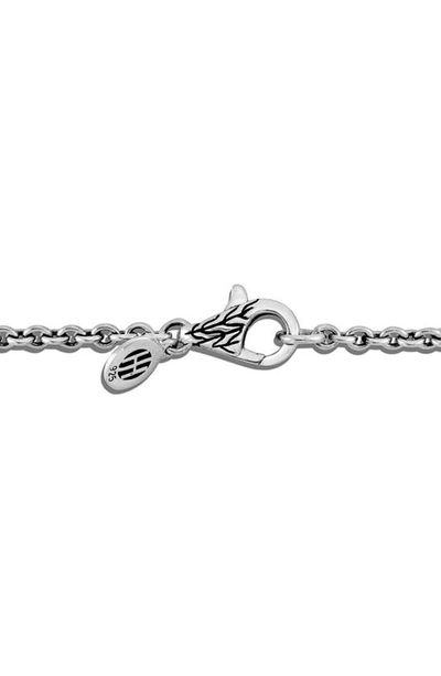 John Hardy Classic Chain Amulet Connector Necklace In Silver