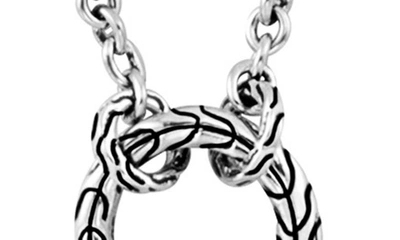 John Hardy Classic Chain Amulet Connector Necklace In Silver