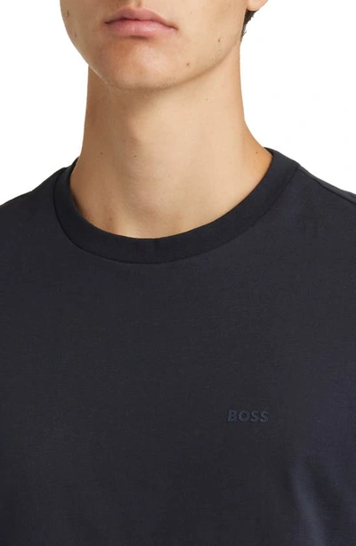 Hugo Boss Boss Thompson Solid T-shirt In Blue