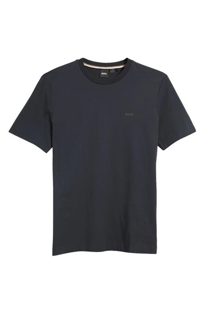 Hugo Boss Boss Thompson Solid T-shirt In Blue
