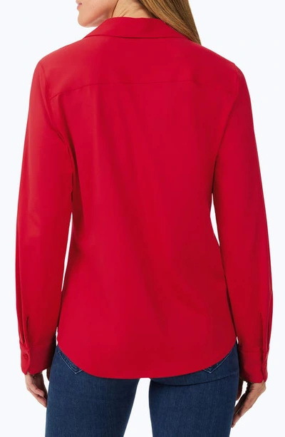 Shop Foxcroft Mary Jersey Top In Red