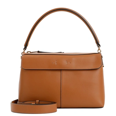 Shop Tod's Bauletto Handbag In Brown