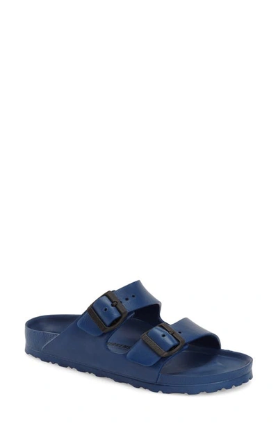 Shop Birkenstock Arizona Waterproof Slide Sandal In Navy Eva