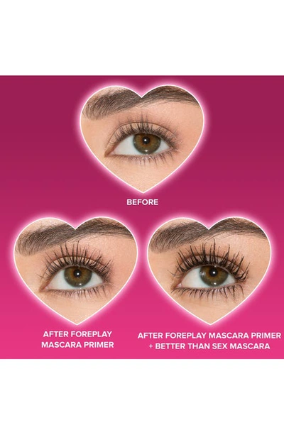 Too Faced Mini Better Than Sex Foreplay Mascara Primer Deep Black 0.13 oz / 3.8 ml In Pitch Black