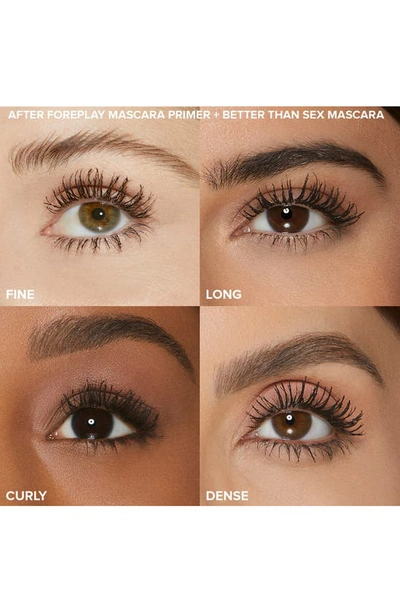 Too Faced Mini Better Than Sex Foreplay Mascara Primer Deep Black 0.13 oz / 3.8 ml In Pitch Black