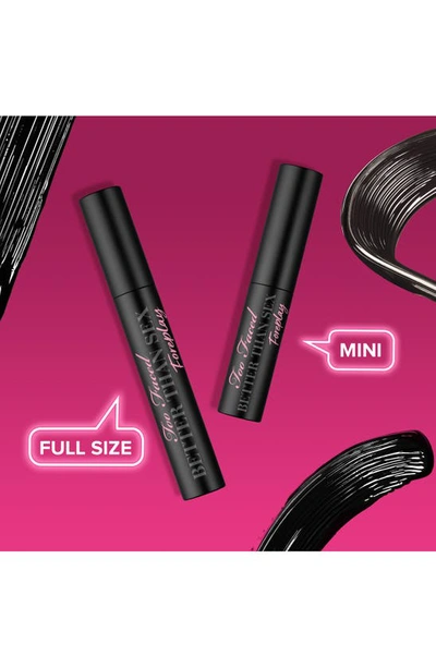 Too Faced Mini Better Than Sex Foreplay Mascara Primer Deep Black 0.13 oz / 3.8 ml In Pitch Black
