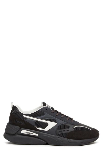 Shop Diesel Serendipity Sport Sneaker In Black/ White