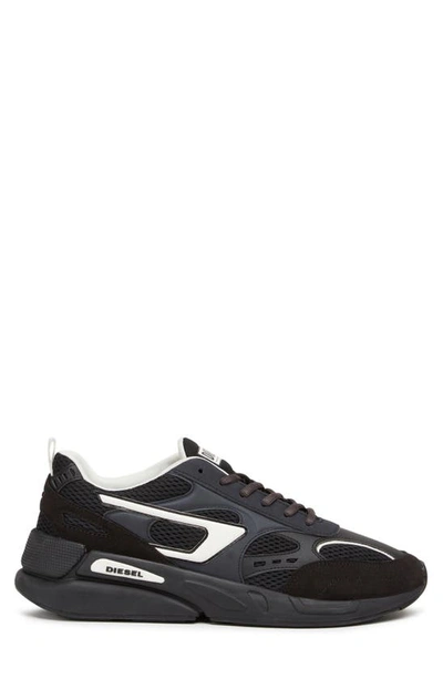 Diesel Serendipity Sport Sneaker In Black/ White