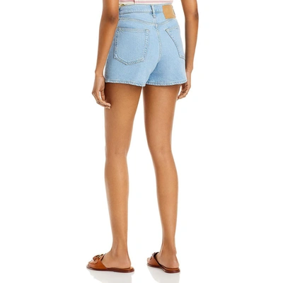 Shop Rag & Bone Womens Pocket High Rise Denim Shorts In Blue