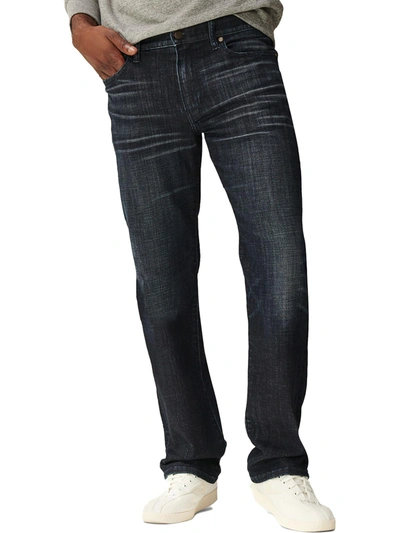 Shop Lucky Brand 363 Mens Dark Wash Coolmax Straight Leg Jeans In Blue