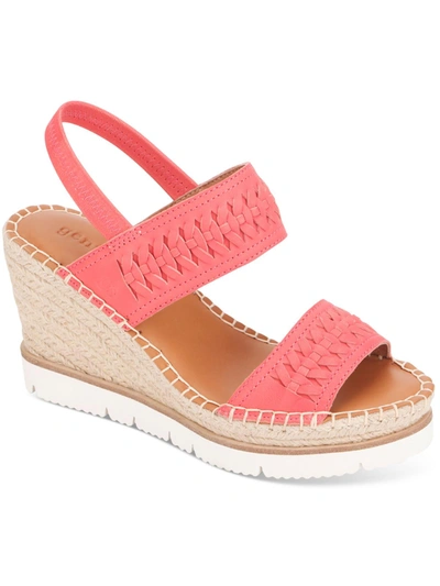 Gentle Souls By Kenneth Cole Elyssa Two-band Womens Padded Insole Platforms Espadrilles In Pink
