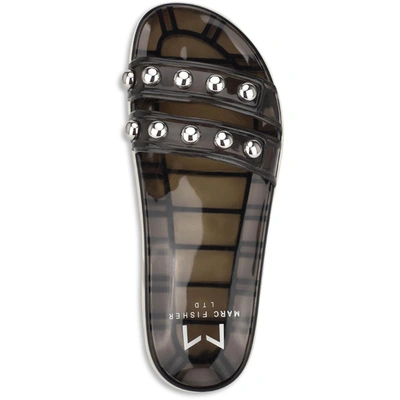 Marc Fisher Ltd Trent Womens Embellished Flats Slide Sandals In Multi