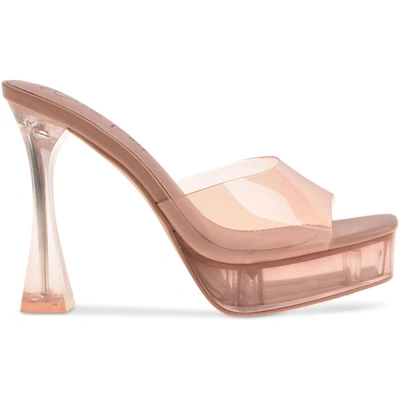 Shop Wild Pair Regeena Womens Peep-toe Dressy Platform Sandals In Beige