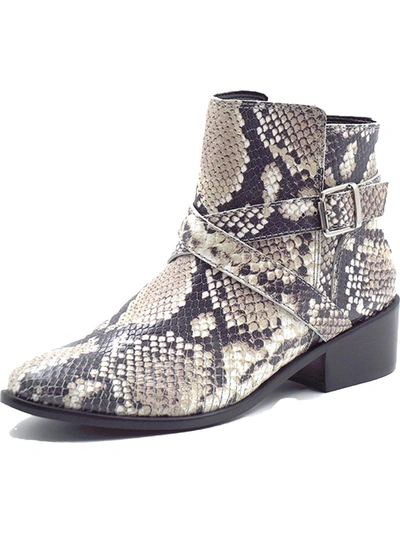 Shop Kaanas Albarola Womens Leather Almond Toe Ankle Boots In Multi