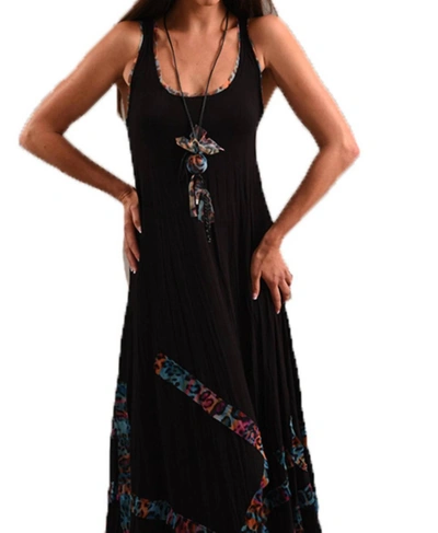 Shop Angel Bra-friendly Vibrant Leopard Dress In Black