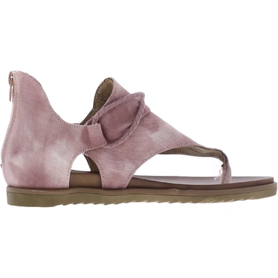 Shop Very G Dusk Womens Canvas Tie-dye Thong Sandals In Pink