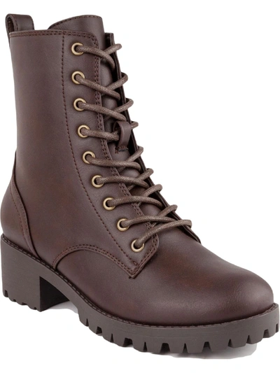 Shop Sugar Reggie Womens Lace-up Combat & Lace-up Boots In Multi