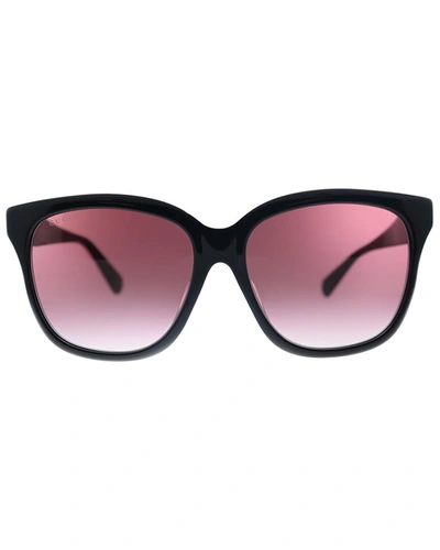 Shop Gucci Women's Gg0800sa 56mm Sunglasses In Multi