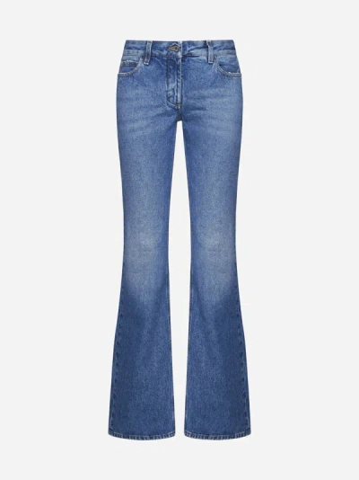 Shop Off-white Flared Jeans In Blue