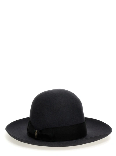 Shop Borsalino Alessandria Hats Black