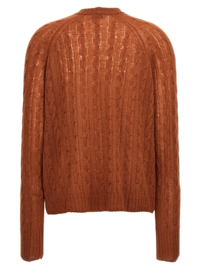 Shop Etro Braid Pattern Cardigan Sweater, Cardigans Brown