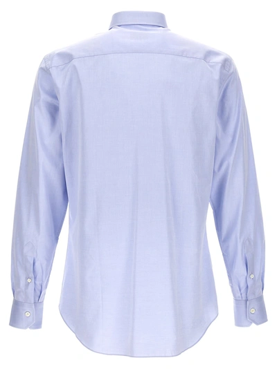 Shop Brioni Poplin Shirt Shirt, Blouse Light Blue