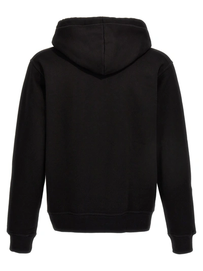 Shop Dsquared2 Printed Hoodie Sweatshirt Black