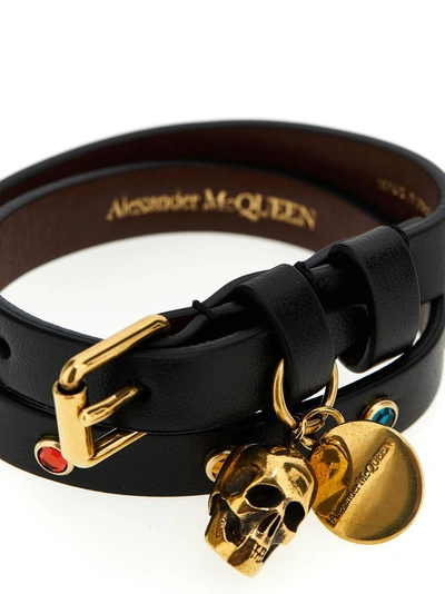 Shop Alexander Mcqueen Skull Jewelry Black