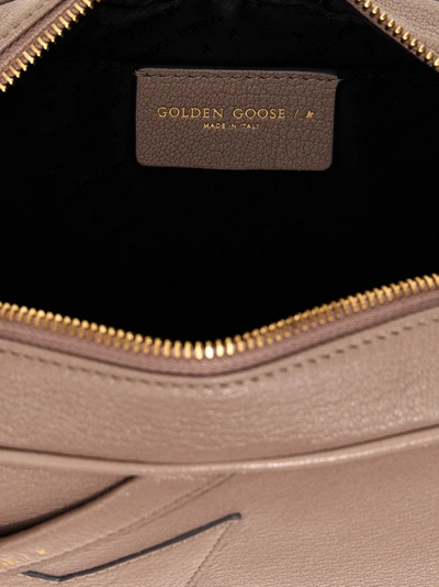 Shop Golden Goose Star Bag Crossbody Bags Beige