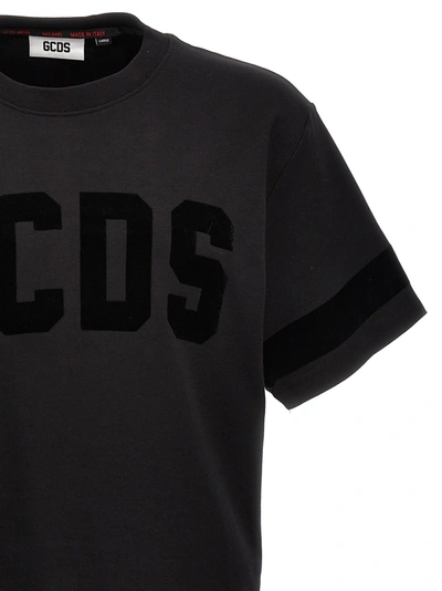 Shop Gcds Velvet Logo T-shirt Black