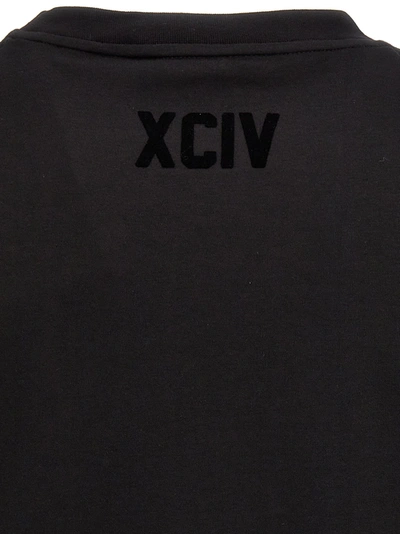 Shop Gcds Velvet Logo T-shirt Black