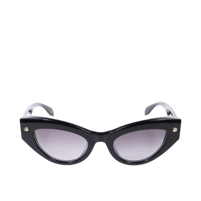 Shop Alexander Mcqueen Cat-eye Sunglasses In Black