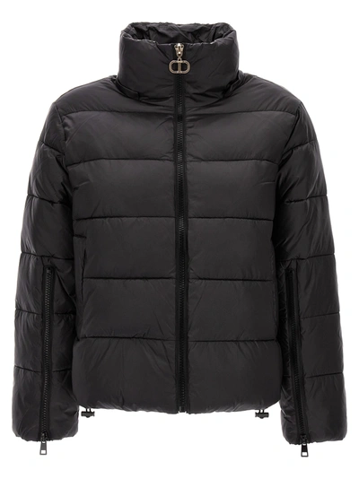 Shop Twinset Hooded Puffer Jacket Casual Jackets, Parka Black