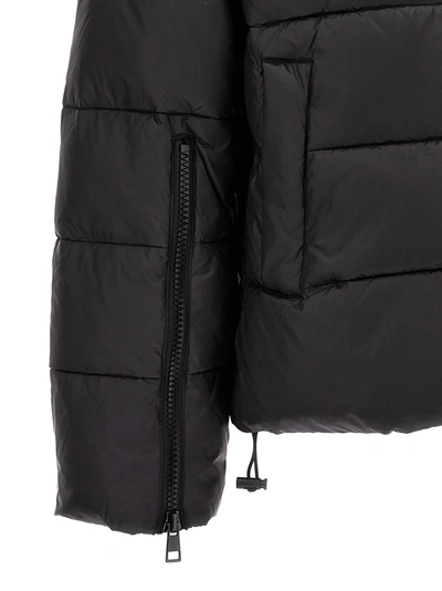 Shop Twinset Hooded Puffer Jacket Casual Jackets, Parka Black