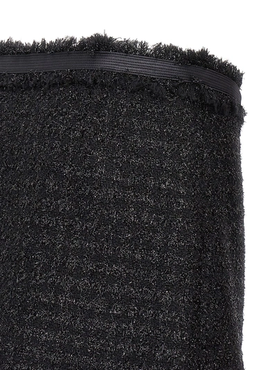 Shop Versace Lurex Skirt Skirts In Black