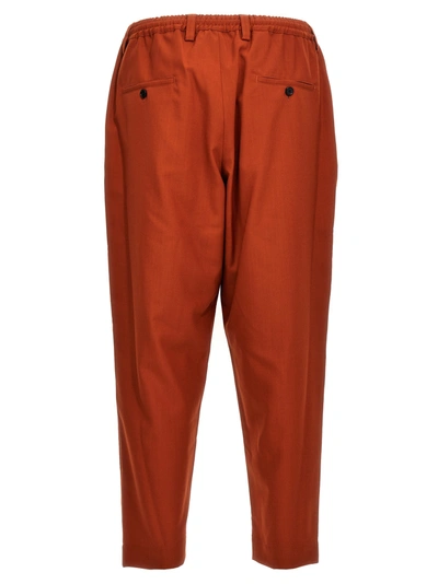 Shop Marni Wool Pants In Orange